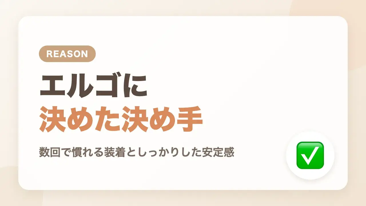 抱っこ紐をエルゴに決めた決め手