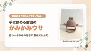 かみかみウサの口コミ｜生後3か月で使ってみた、指しゃぶり中の息子が夢中でかんだ歯固め